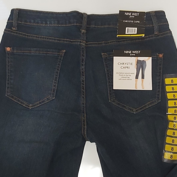 Nine West Size 8 Chrystie Capri Jeans - Picture 4 of 5
